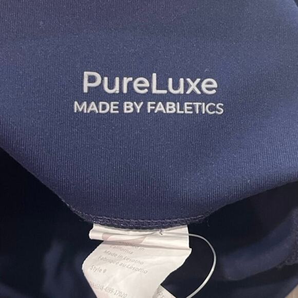 Fabletics Oasis PureLuxe High-Waisted 7/8 Leggings High Rise Stretch Blue Sz XS - Picture 6 of 11